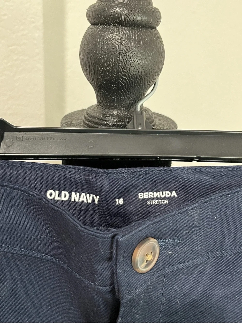 Old Navy Navy Stretch Bermuda Shorts